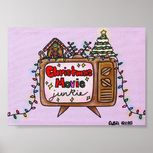 Christmas Movie Junkie 2025 - 5x7 Poster (Vorne)