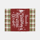 Christmas Movie Watching Fleecedecke (Vorderseite (Horizontal))