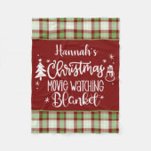 Christmas Movie Watching Fleecedecke (Vorderseite)