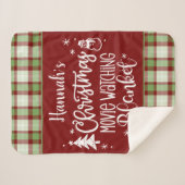 Christmas Movie Watching Sherpadecke (Vorderseite (Horizontal))