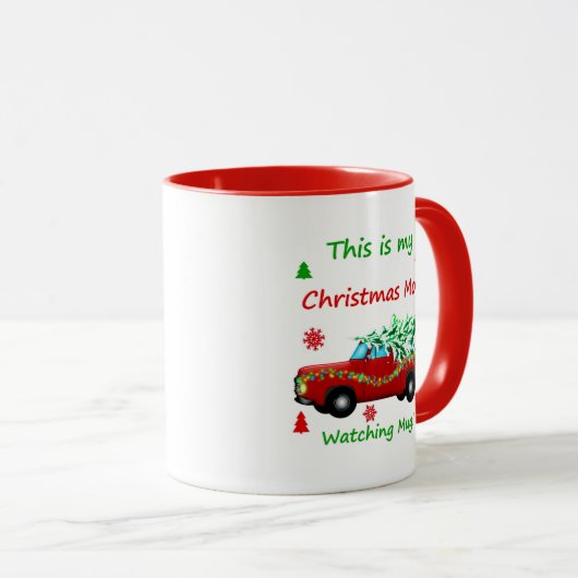 Christmas Movie Watching Tasse (VorderseiteRechts)