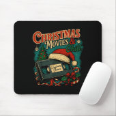Christmas Movies Chill Retro Vhs Holiday Nostalgia Mousepad (Mit Mouse)