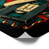 Christmas Movies Chill Retro Vhs Holiday Nostalgia Poster (Ecke)