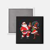 Christmas Mr Santa Mrs Claus Dancing African Ameri Magnet (Vorderseite/Rückseite)