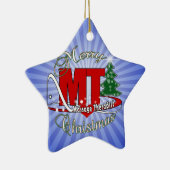 CHRISTMAS MT Massagetherapeut Keramikornament (Rechts)