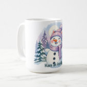 Christmas Mug – Adorable Winter Cat Lover Gift Kaffeetasse (Vorderseite Links)