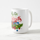 Christmas Mug | Festive Holiday Coffee Cup by Kali Kaffeetasse (VorderseiteRechts)