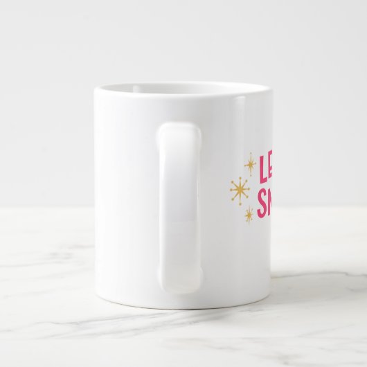 Christmas Mug – Frosty Holiday Cocoa & Coffee Cup Jumbo-Tasse (Rückseite)
