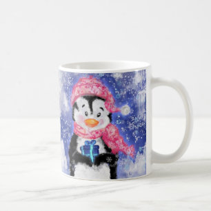 Christmas Mug Gift with Happy Penguin Kaffeetasse