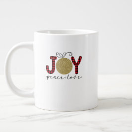 Christmas Mug – Glitter Holiday Cocoa & Coffee Cup Jumbo-Tasse