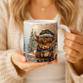  Christmas Mug  Highland Cow Kaffeetasse