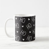 Christmas Mug | Ho Ho Ho Santa Heart Minimalist Kaffeetasse (Links)