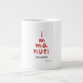 Christmas Mug Immanuel God Is With Us Jumbo-Tasse (Vorderseite)