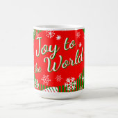 Christmas Mug – Joy to the World Red & Green Kaffeetasse (Mittel)