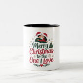 Christmas  Mug _ Merry Christmas to the One I Love Zweifarbige Tasse (Mittel)
