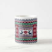 Christmas mug Traditional deer and snow stars desi Kaffeetasse (Mittel)