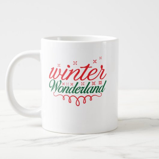Christmas Mug – Warm Holiday Cocoa & Coffee Cup Jumbo-Tasse (Links)