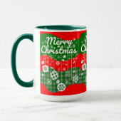 Christmas Mug – White Ornaments & Merry Christmas Tasse (Links)