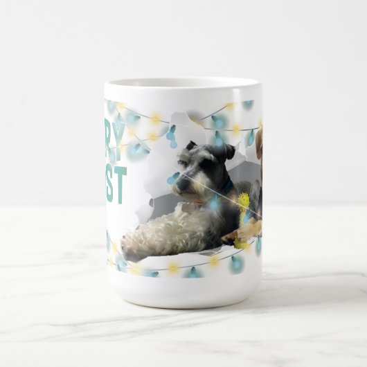 Christmas Mug with Decorative Lights Kaffeetasse (Mittel)