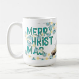 Christmas Mug with Decorative Lights Kaffeetasse