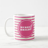 Christmas Mugs Trendy Pink and Green Kaffeetasse (Links)