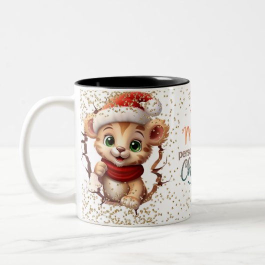 Christmas Mugs Wird Merry Christmas Mug Wird Chris Zweifarbige Tasse (Links)