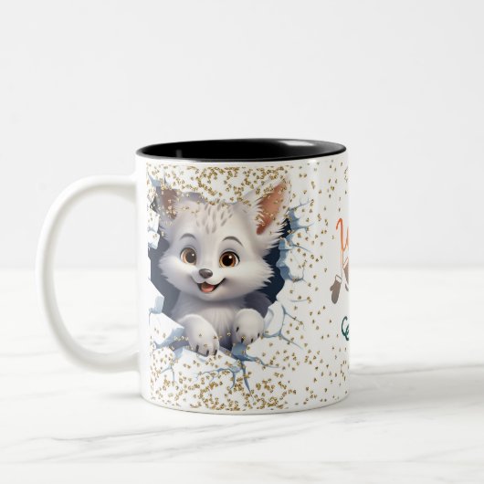 Christmas Mugs Wird Merry Christmas Mug Wird Chris Zweifarbige Tasse (Links)