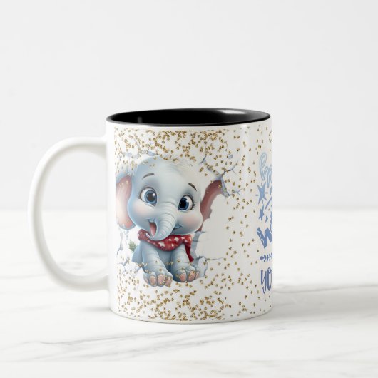 Christmas Mugs Wird Merry Christmas Mug Wird Chris Zweifarbige Tasse (Links)