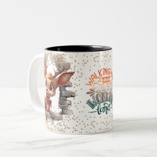 Christmas Mugs Wird Merry Christmas Mug Wird Chris Zweifarbige Tasse (Vorderseite Links)