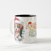 Christmas Mugs Wird Merry Christmas Mug Wird Chris Zweifarbige Tasse (Vorderseite Links)