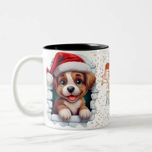 Christmas Mugs Wird Merry Christmas Mug Wird Chris Zweifarbige Tasse (Links)