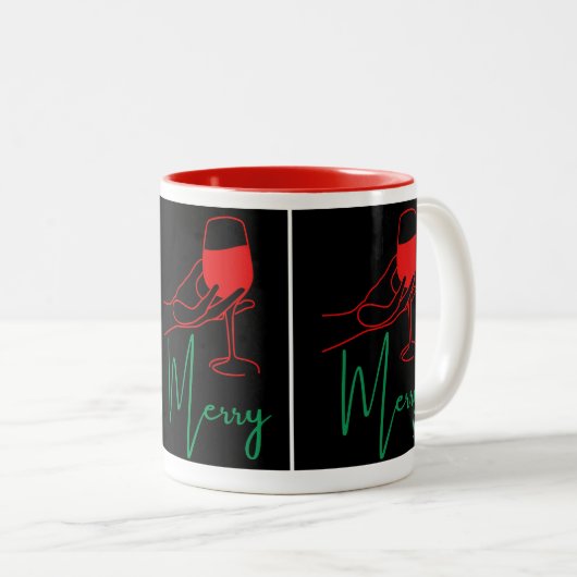 Christmas mugs zweifarbige tasse (VorderseiteRechts)