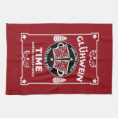 Christmas Mulled Red Wine Glühwein Geschirrtuch (Horizontal)