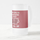Christmas Mulled Red Wine Glühwein Mattglas Bierglas (VorderseiteRechts)