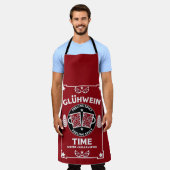 Christmas Mulled Red Wine Glühwein Schürze (Getragen)