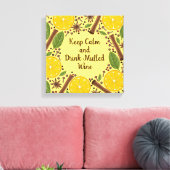 Christmas mulled wine spicy yellow leinwanddruck (Insitu (Wohnzimmer))
