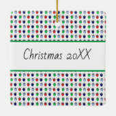 Christmas Multicolor Bryn Mawr Lanterns Keramikornament (Rückseite)