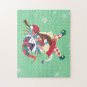 Christmas Music Elf Cat Puzzle (Vertikal)