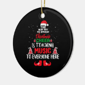 Christmas Music Teachers , Funny Teachers Keramik Ornament (Links)