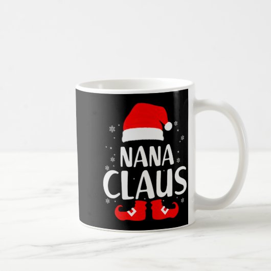 Christmas Nana Claus Leopard Family Matching Pajam Kaffeetasse (Rechts)