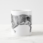 Christmas Nap, Pit Mix Peace Jumbo-Tasse (Vorderseite)