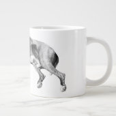 Christmas Nap, Pit Mix Peace Jumbo-Tasse (Rechts)