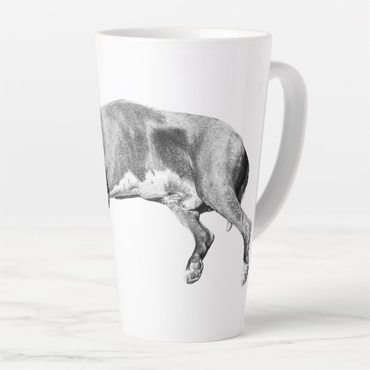 Christmas Nap, Pit Mix Peace Milchtasse (Rechte Ecke)