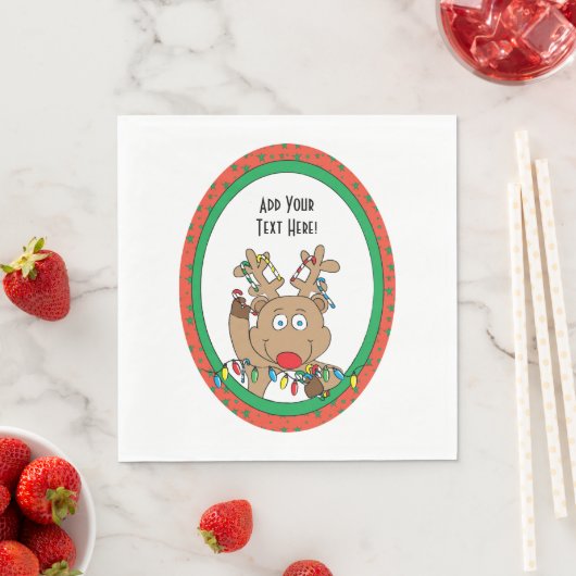 Christmas Napkin Standard personalisieren Serviette (Beispiel)