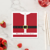 Christmas Napkins Funny Santa Claus Design Serviette (Beispiel)