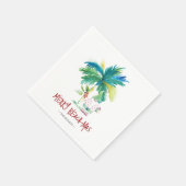 Christmas Napkins Tropical Beach Serviette (Ecke)