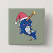 Christmas Narwhale Button (Vorderseite)