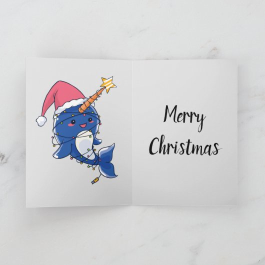 Christmas Narwhale Karte (Innenseite)