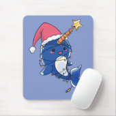 Christmas Narwhale Mousepad (Mit Mouse)