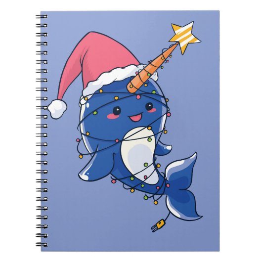 Christmas Narwhale Notizblock (Vorderseite)